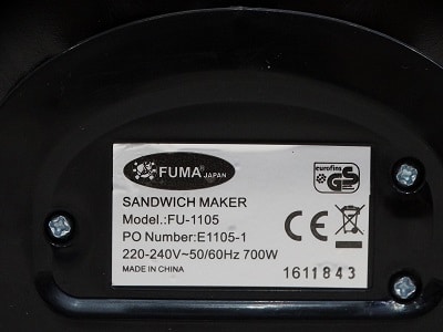 ساندویچ ساز فوما مدل Fu-1105